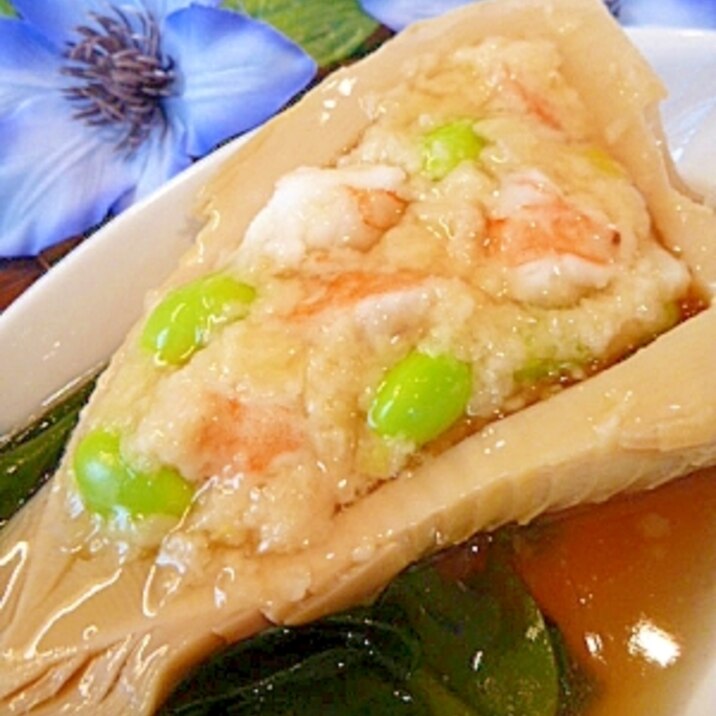 ボートで世界1周!「筍はんぺん詰め☆あんかけ」